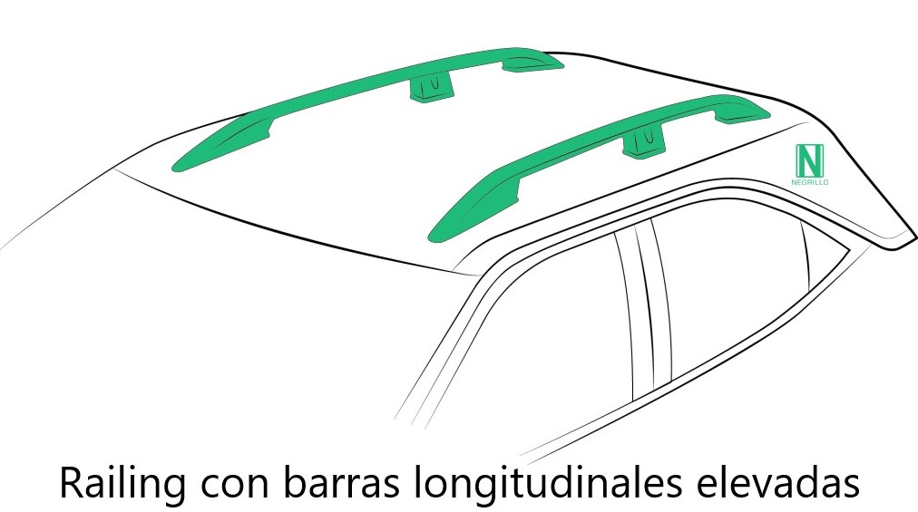 Nissan Navara Cabina doble (d40 – con railing) 2005-2015
