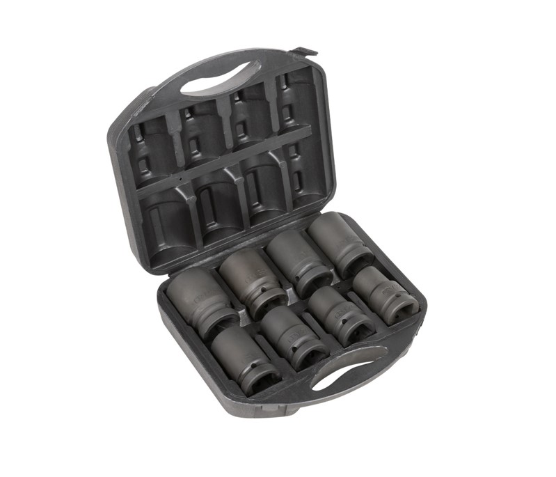JBM-52056 Maletín negro con juego de 8 vasos de 1" para multiplicador de fuerza