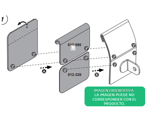 kit-escalera-941-555 Kit de fijación específico Cruz 941-555 para escalera trasera