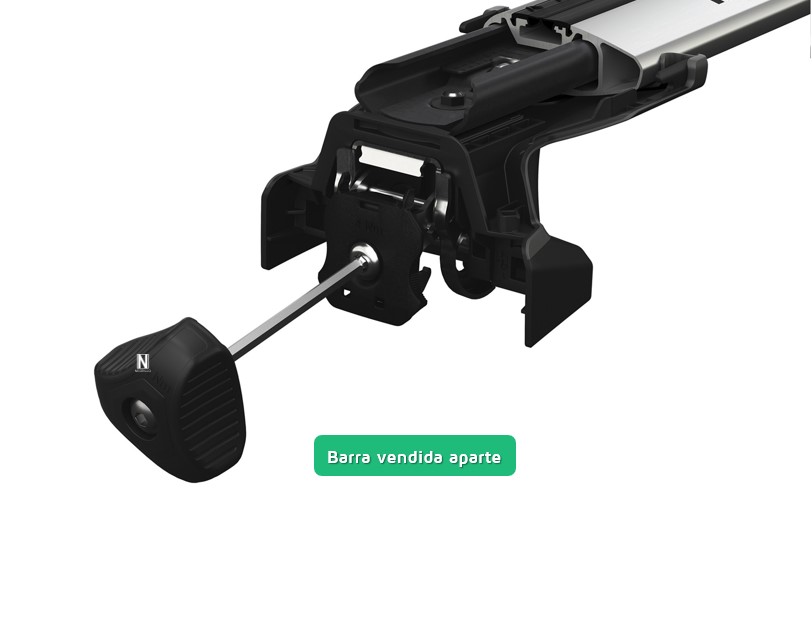 Juego-pies-Thule-Fixpoint-Edge-7207-4 Vista del interior del pie Thule Fixpoint Edge 7207 con llave