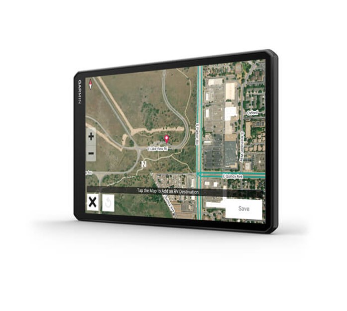 Navegador-garmin-camper-1095-6 Pantalla de navegador Garmin Camper 1095 con mapa real