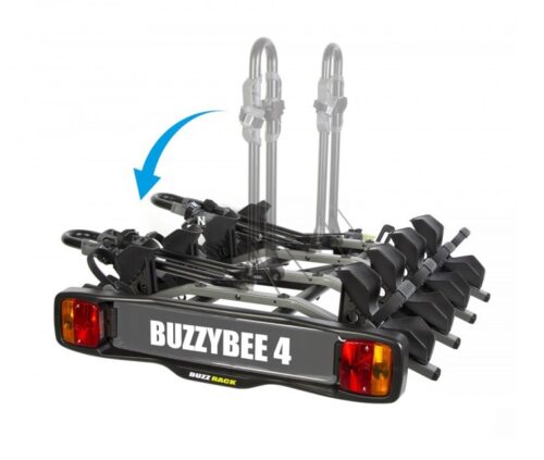 Portabicis de bola para 4 bicis Buzzrack Buzzybee con arcos plegables