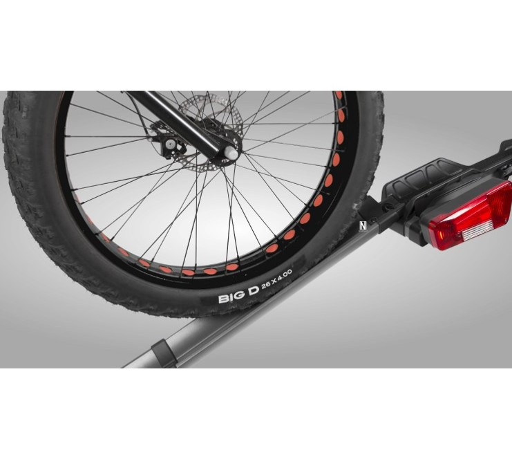 Rampa-buzzrack-e-scorpion-3 Rampa para Buzzrack e-Scorpion instalada en portabicis con bici subiendo