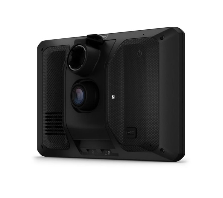 Navegador-camion-Garmin-DezlCam-LGV710-3 Parte posterior del navegador Garmin LGV710 doble