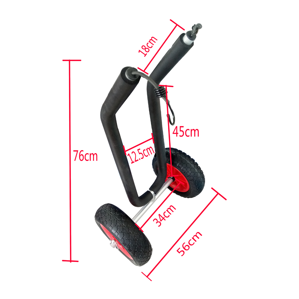 6084-2 medidas de carrito con correa superior para el transporte de una tabla de surf/paddle surf