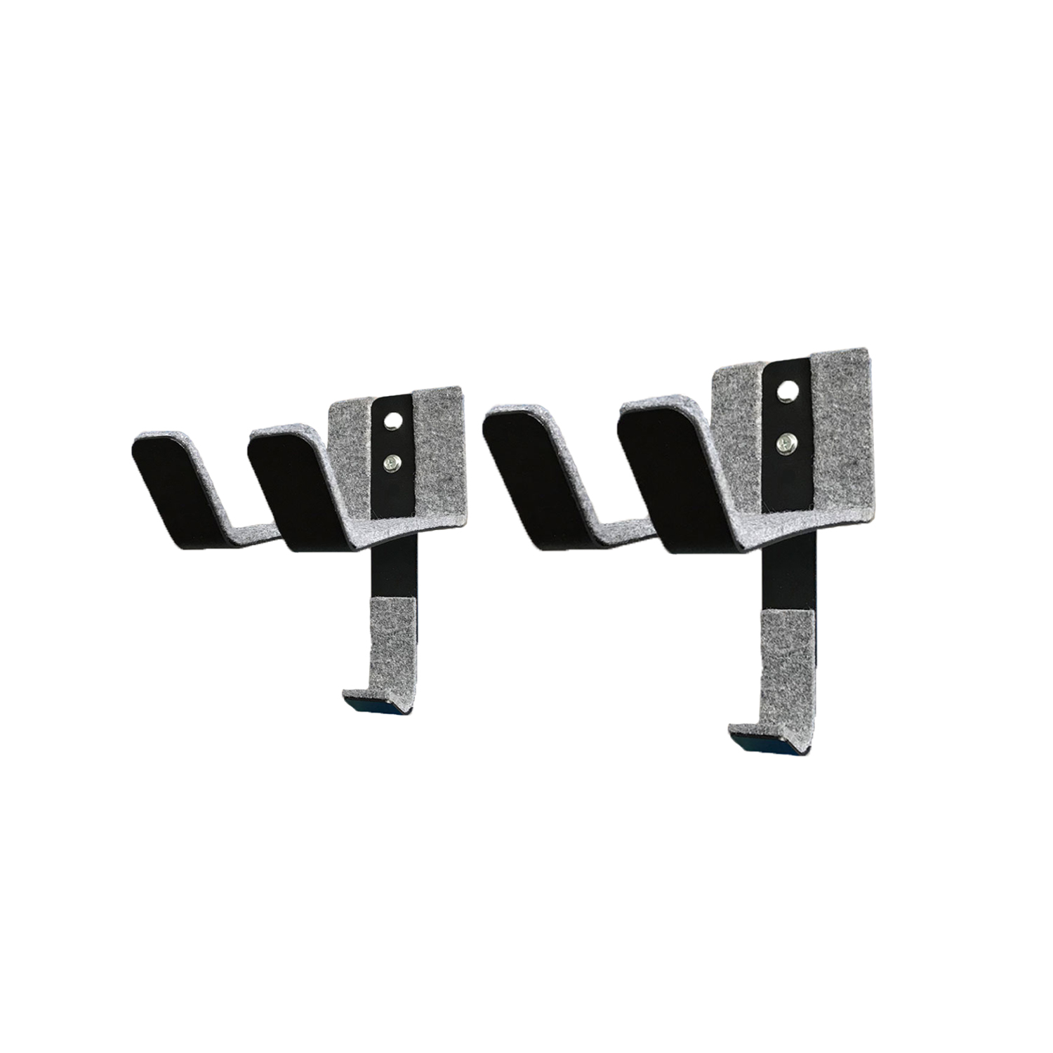 6090-2 Sistema de soporte de pared para tabla de paddle surf y su remo instalado en fondo blanco