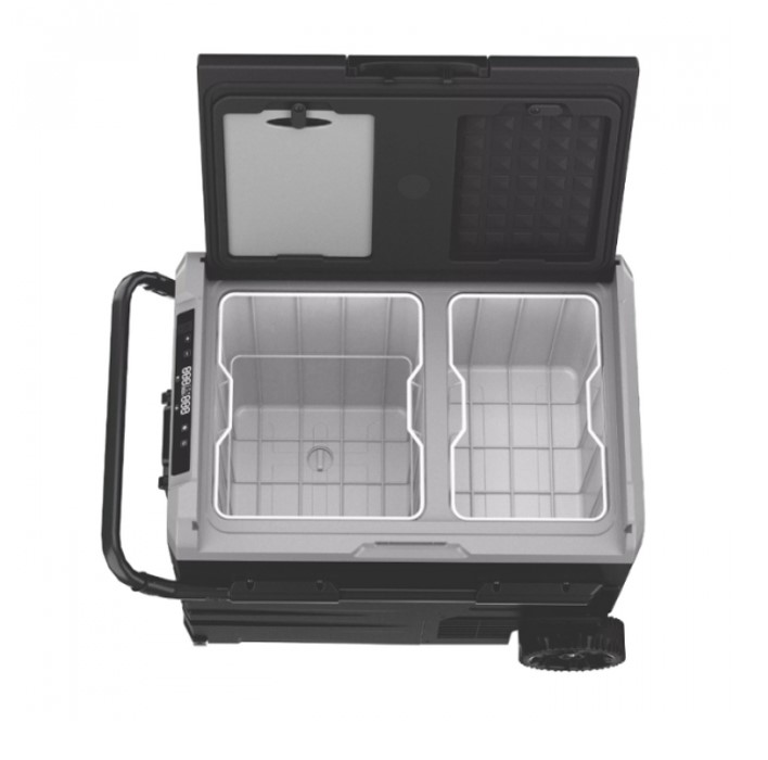 Nevera-compresor-35-litros-Dreiha-CBX35-LR-2 vista superior de la nevera de compresor Dreiha CBX35-LR abierta