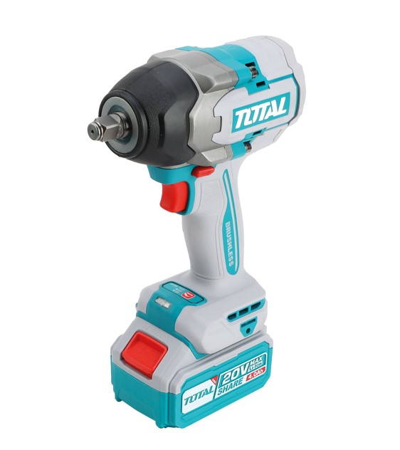 total-tools-llave-impacto-41242-2 Llave de impacto Total Tools con la batería puesta