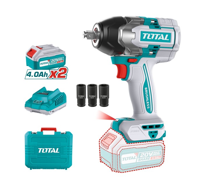 total-tools-llave-impacto-41242 Llave de impacto a batería 41242 y sus accesorios