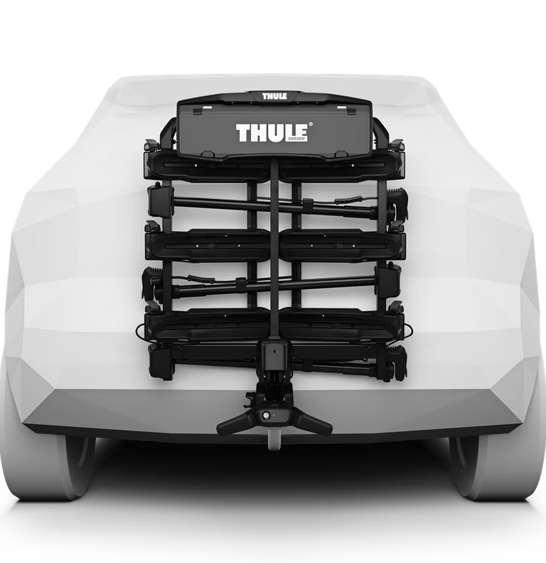 Portabicis-de-bola-Thule-Outpace-3-bicis-3 Portabicis de bola Thule Outpace 3 bicis plegado instalado en coche