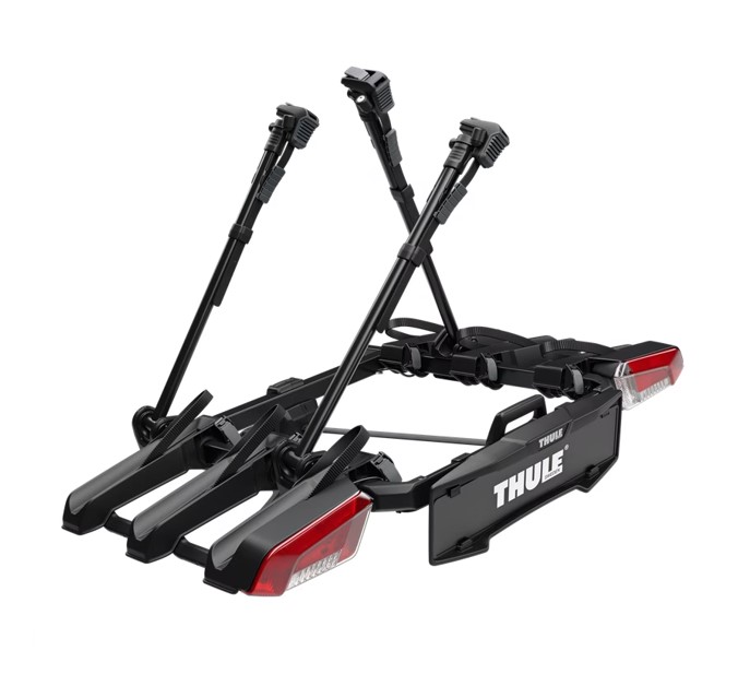 Portabicis-de-bola-Thule-Outpace-3-bicis Portabicis de bola Thule Outpace 3 bicis con brazos desplegados