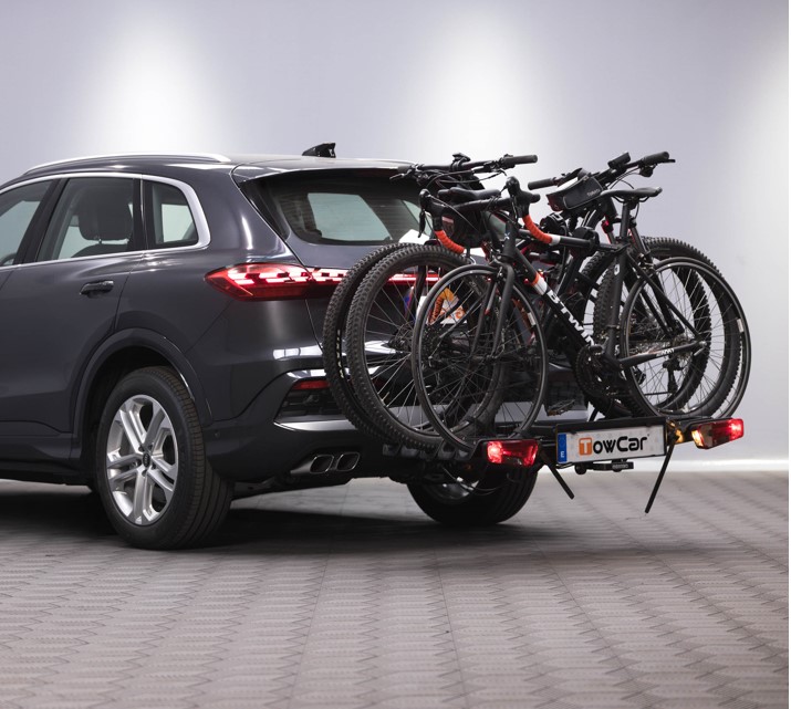 portabicicletas-bola-Towcar-Orbit-3-2 Portabicis de bola Towcar Orbit 3 instalado en coche y cargado con 3 bicis