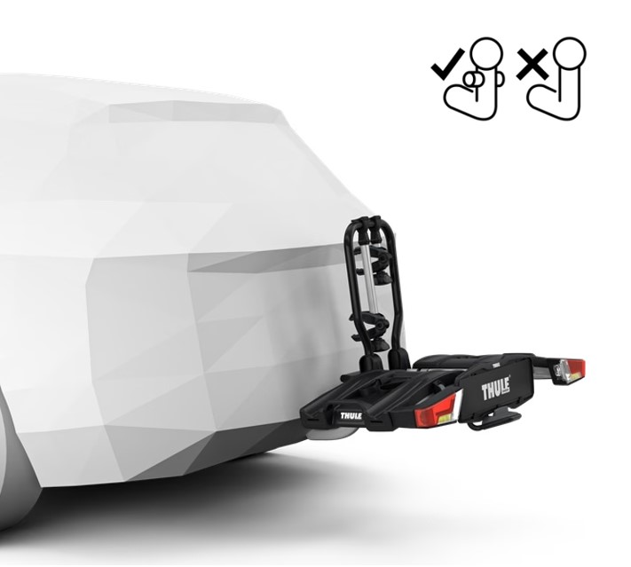 portabicis-bola-Thule-Easyfold-XT-F-2-bicis-3 Portabicis de bola Thule Easyfold X F 2 bicis instalado en coche